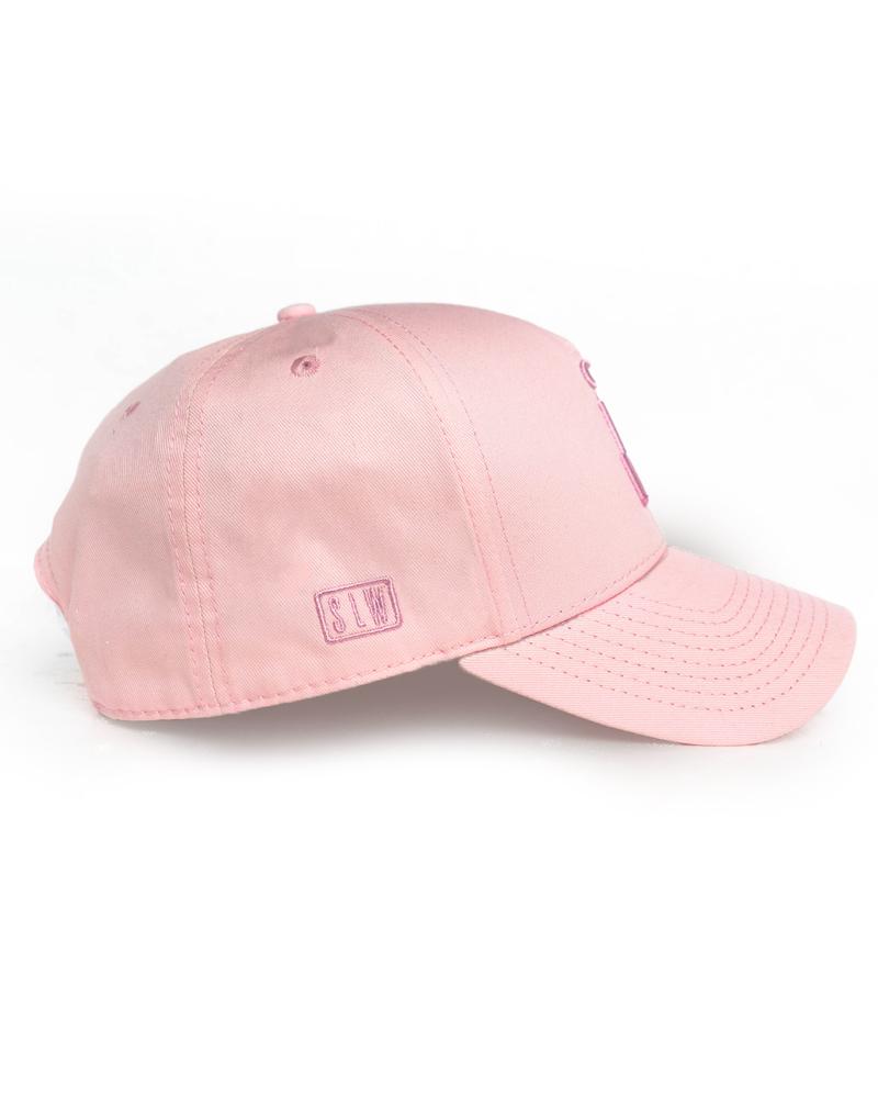 A-Frame Cap - Adjustable Snapback Gym Cap -Pink