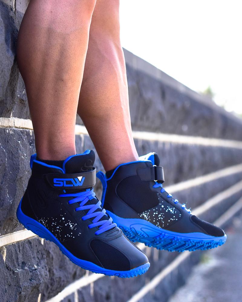 Hurricane High-Top Training Shoes - Black / Blue