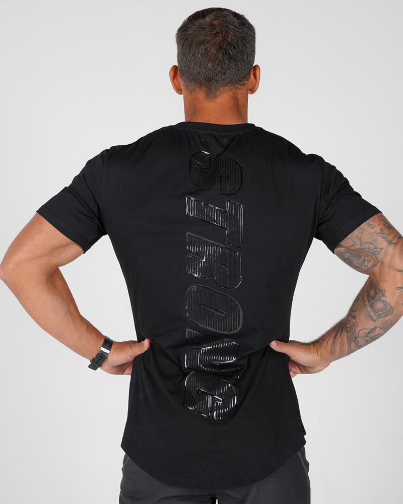 Men's Accentuate Tee - Gym Tee - Black