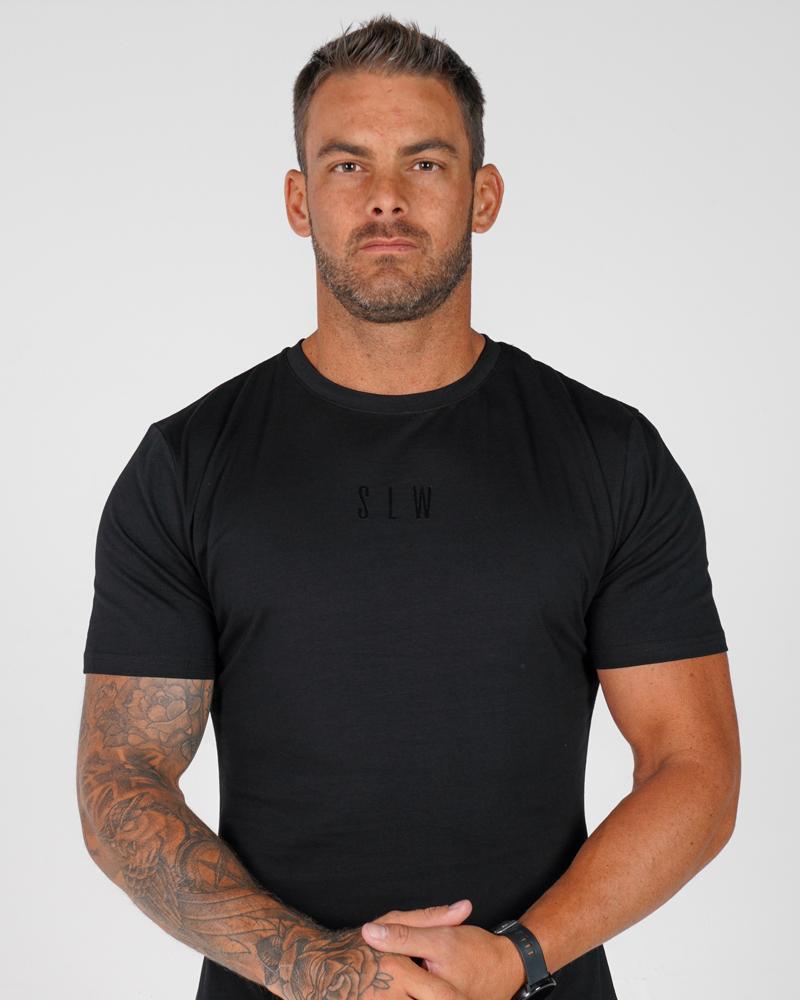 Men's Accentuate Tee - Gym Tee - Black