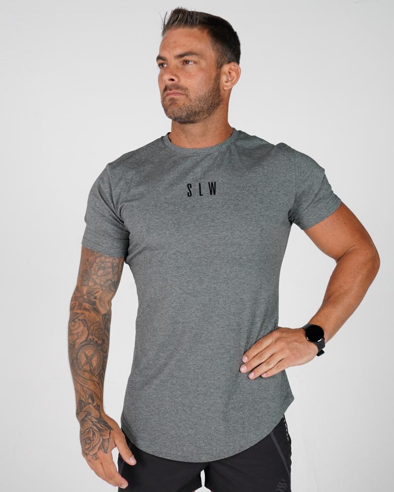 Men's Accentuate Tee - Gym Tee - Grey