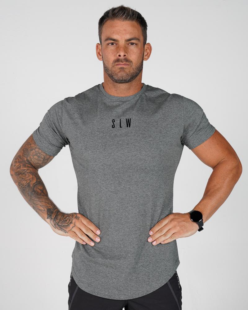 Men's Accentuate Tee - Gym Tee - Grey