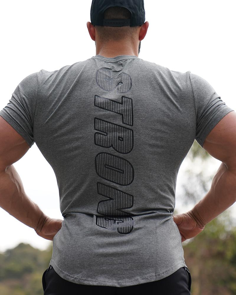 Men's Accentuate Tee - Gym Tee - Grey