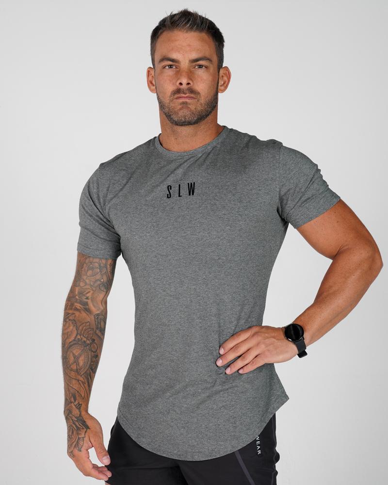 Men's Accentuate Tee - Gym Tee - Grey