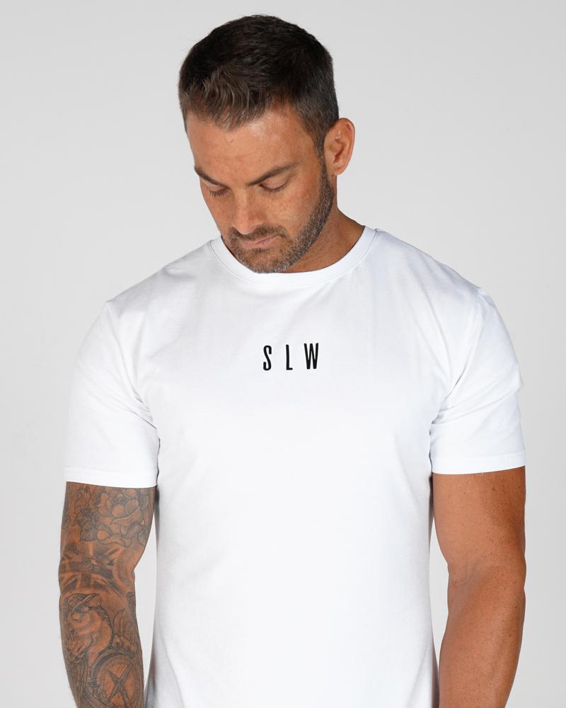 Men's Accentuate Tee - Gym Tee - White