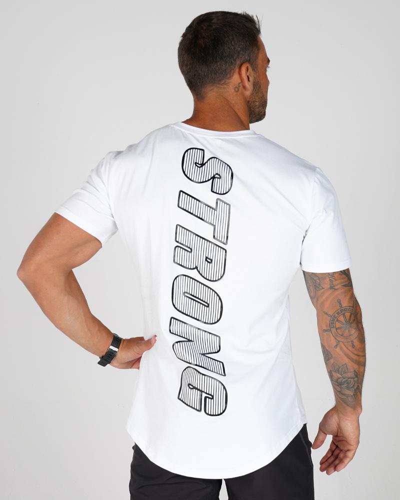 Men's Accentuate Tee - Gym Tee - White