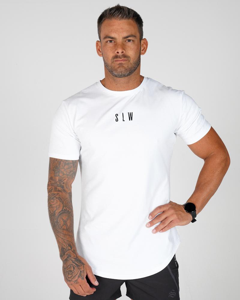 Men's Accentuate Tee - Gym Tee - White