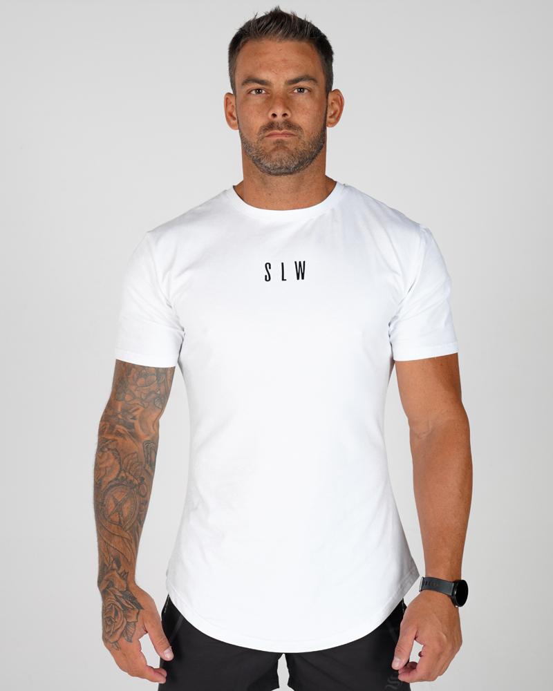 Men's Accentuate Tee - Gym Tee - White