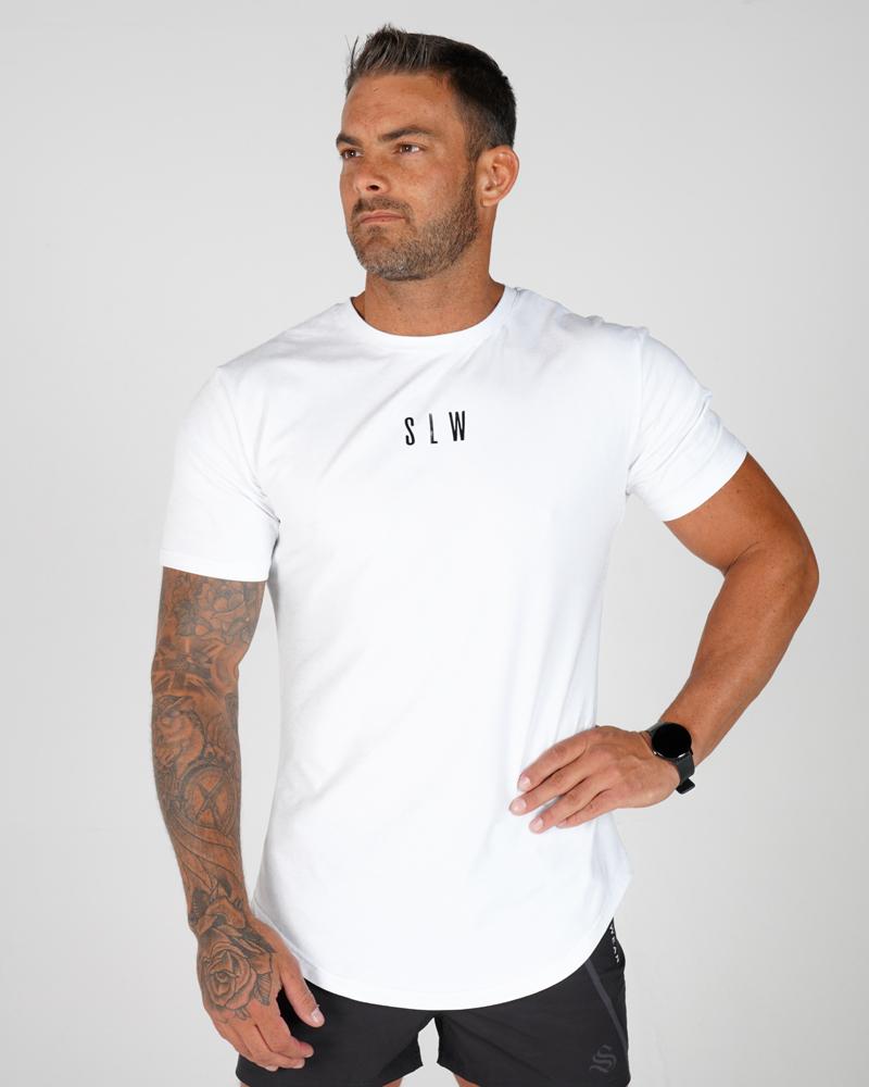 Men's Accentuate Tee - Gym Tee - White