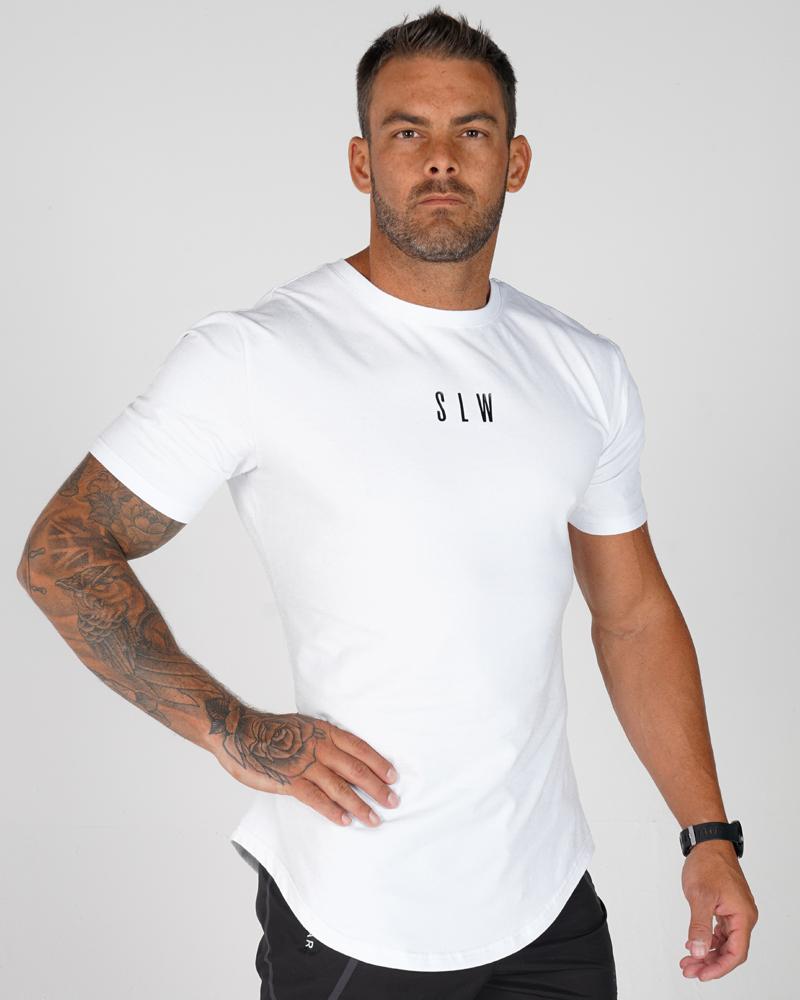 Men's Accentuate Tee - Gym Tee - White