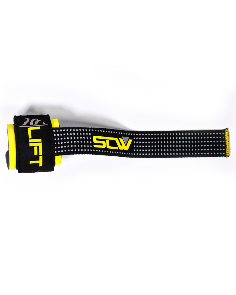 Pro Grip Lifting Straps - Gym Strap - Yellow