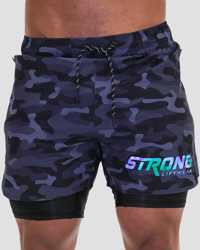 Tech Shorts - Workout Training Shorts - Camo