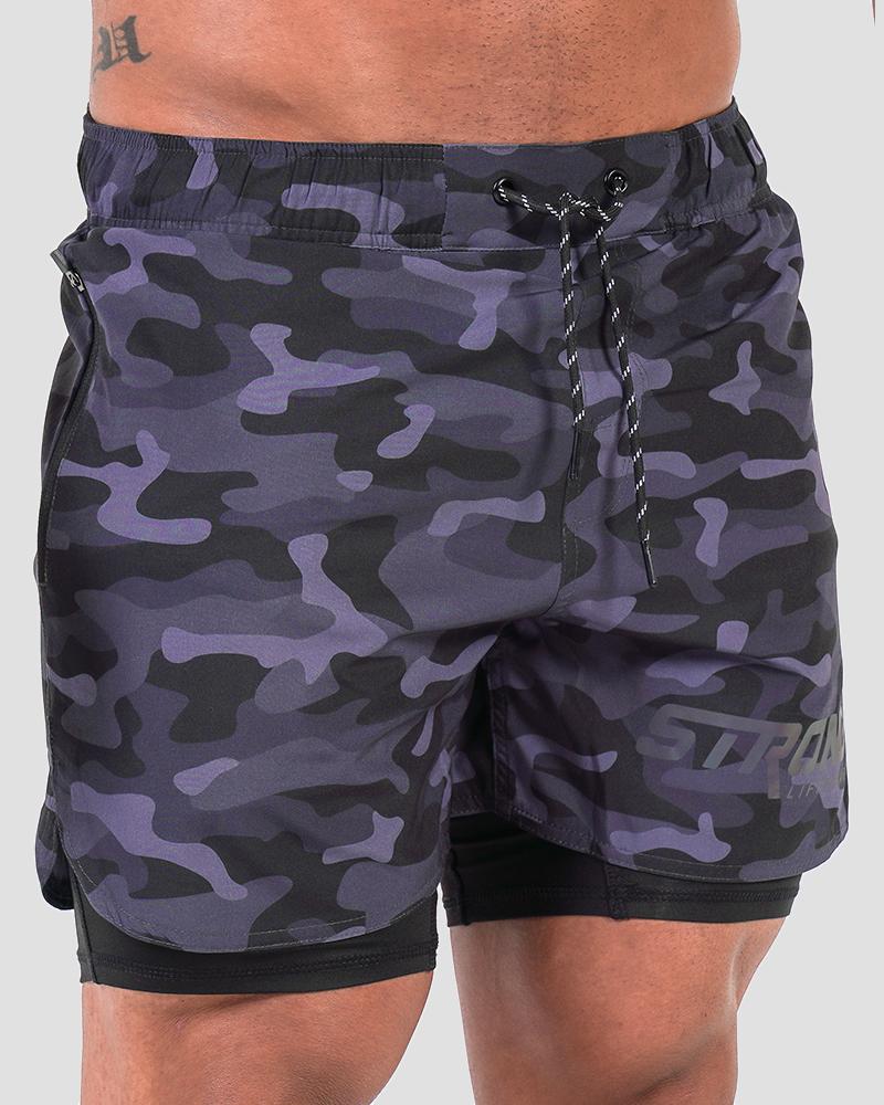 Tech Shorts - Workout Training Shorts - Camo