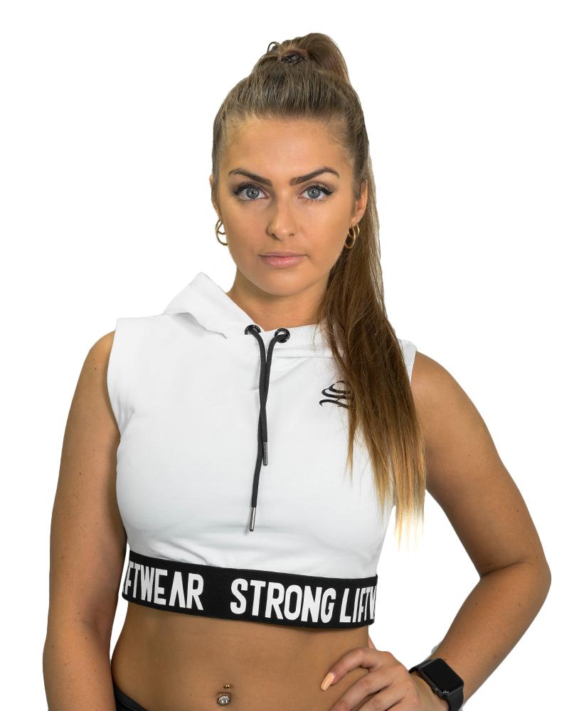 Women's Signature Cropped Hoodie - Cardio Hoodie -  White