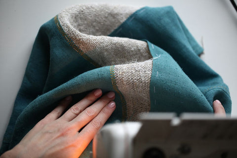 Sewing-hemp-fabric