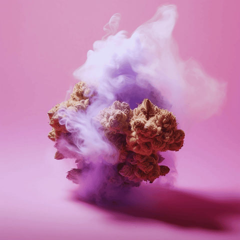 Cannabis Flower With Smoke