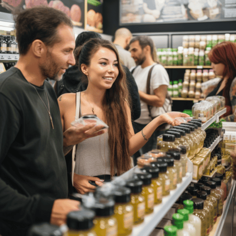 happily shopping for cbd