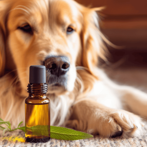 dog and hemp seed oil