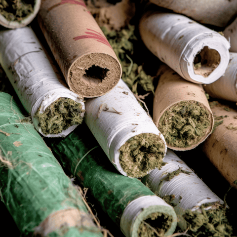 weed in paper roll