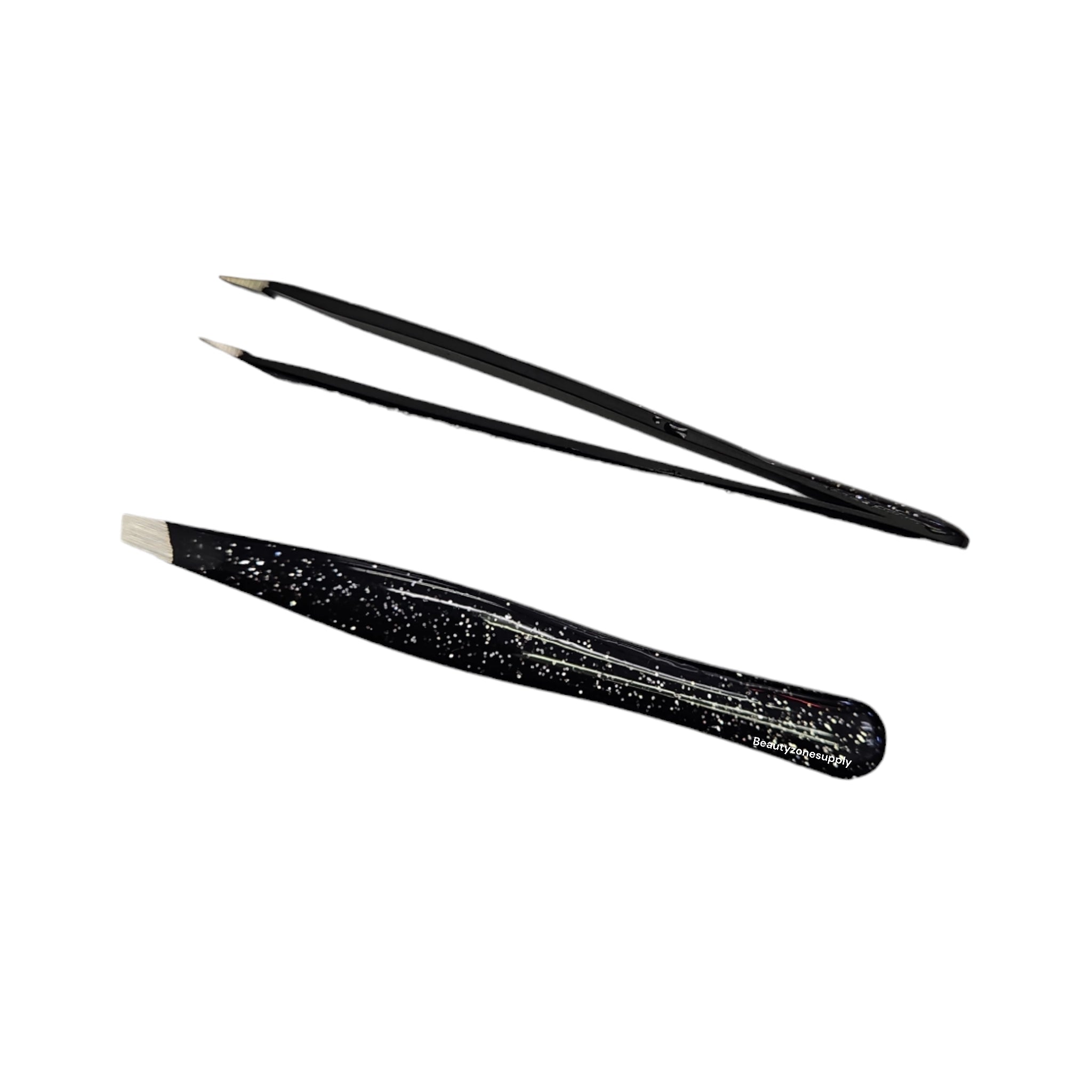 Simco Slant Pro-Tweezer Glitter Handle Black