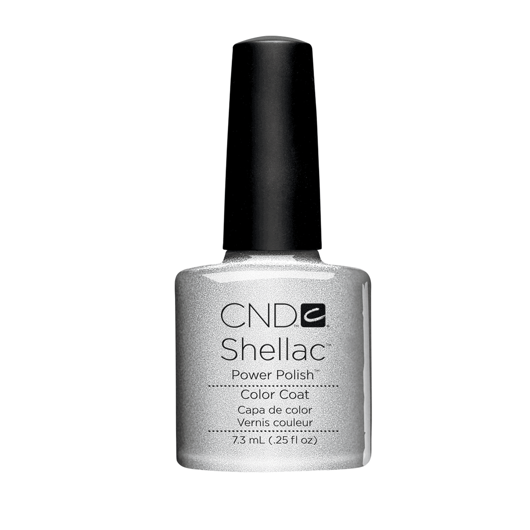 Cnd Shellac Silver Chrome .25 Fl Oz-Beauty Zone Nail Supply