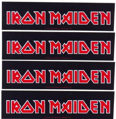 Iron Maiden | Red Logo Sticker – Goddess.nl