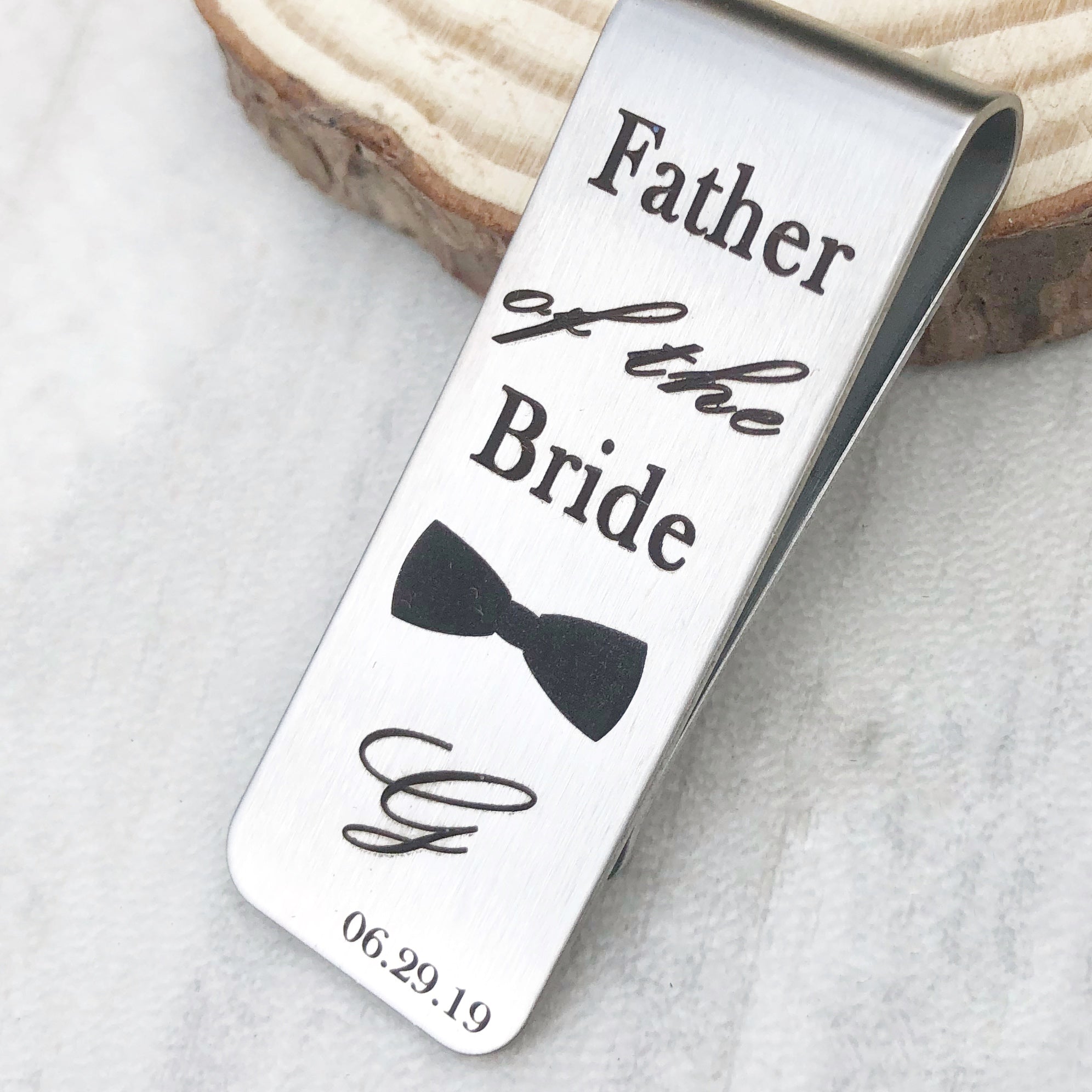 father of the bride money clip