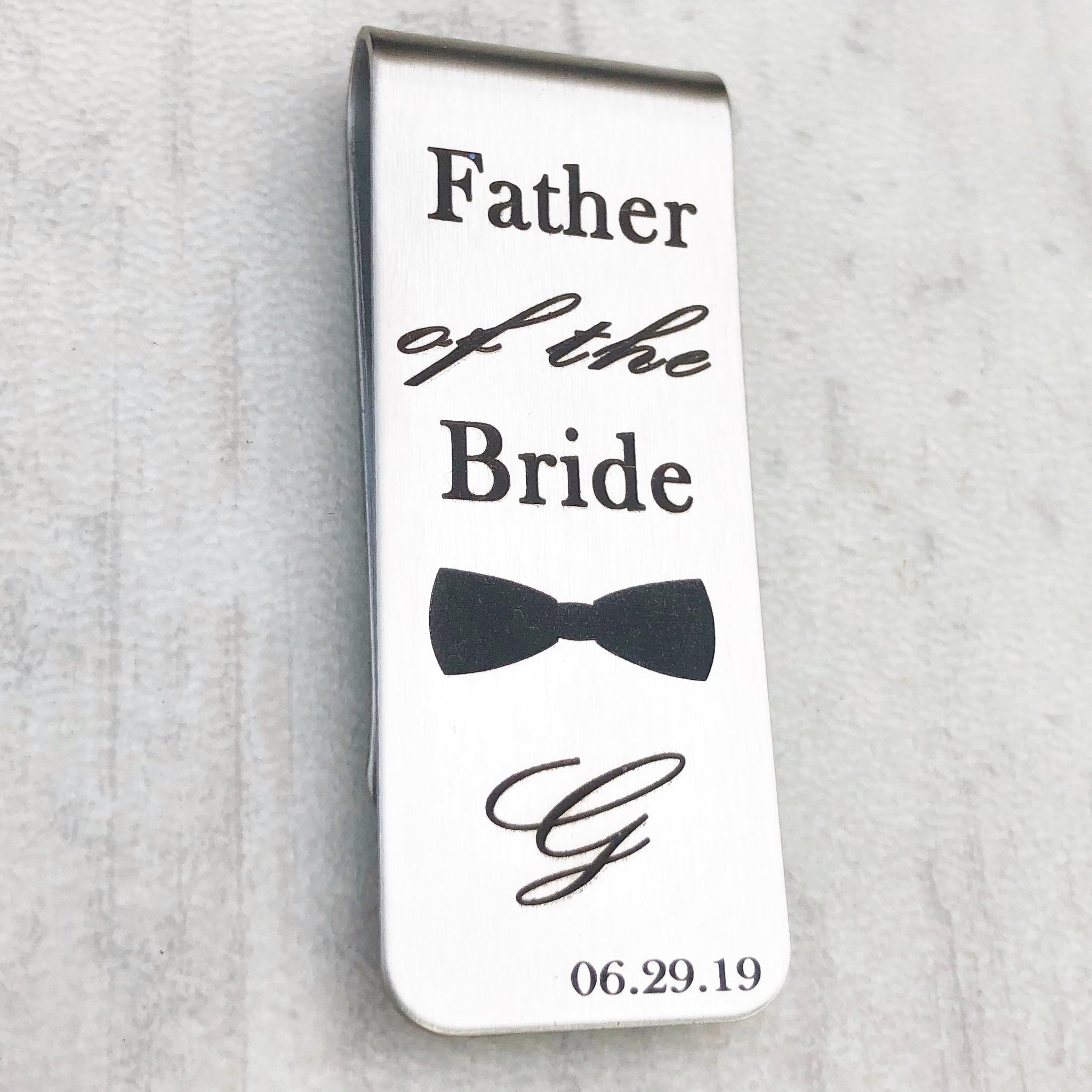 father of the bride money clip