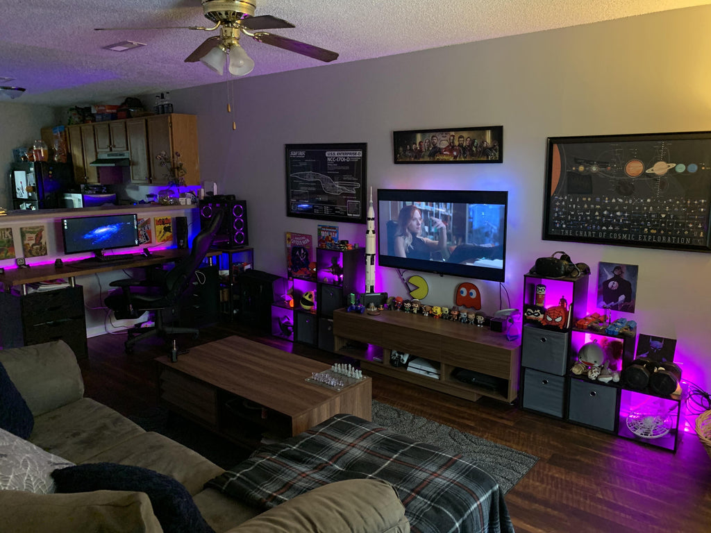 geek living room decor