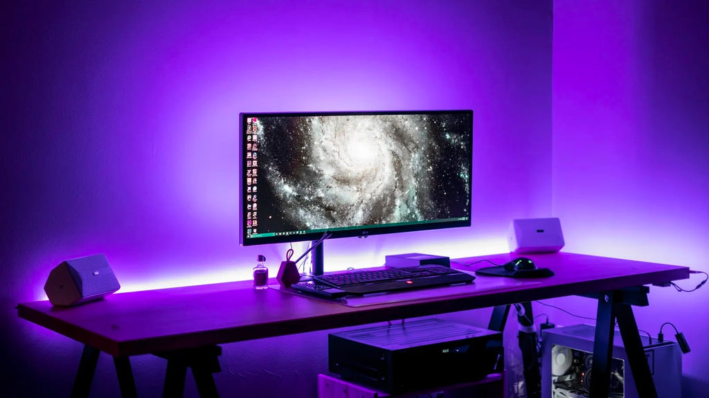 Bureau gaming led  Optez pour le meilleur bureau PC Gamer LED