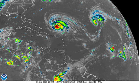 Hurricane IR Satellite Image