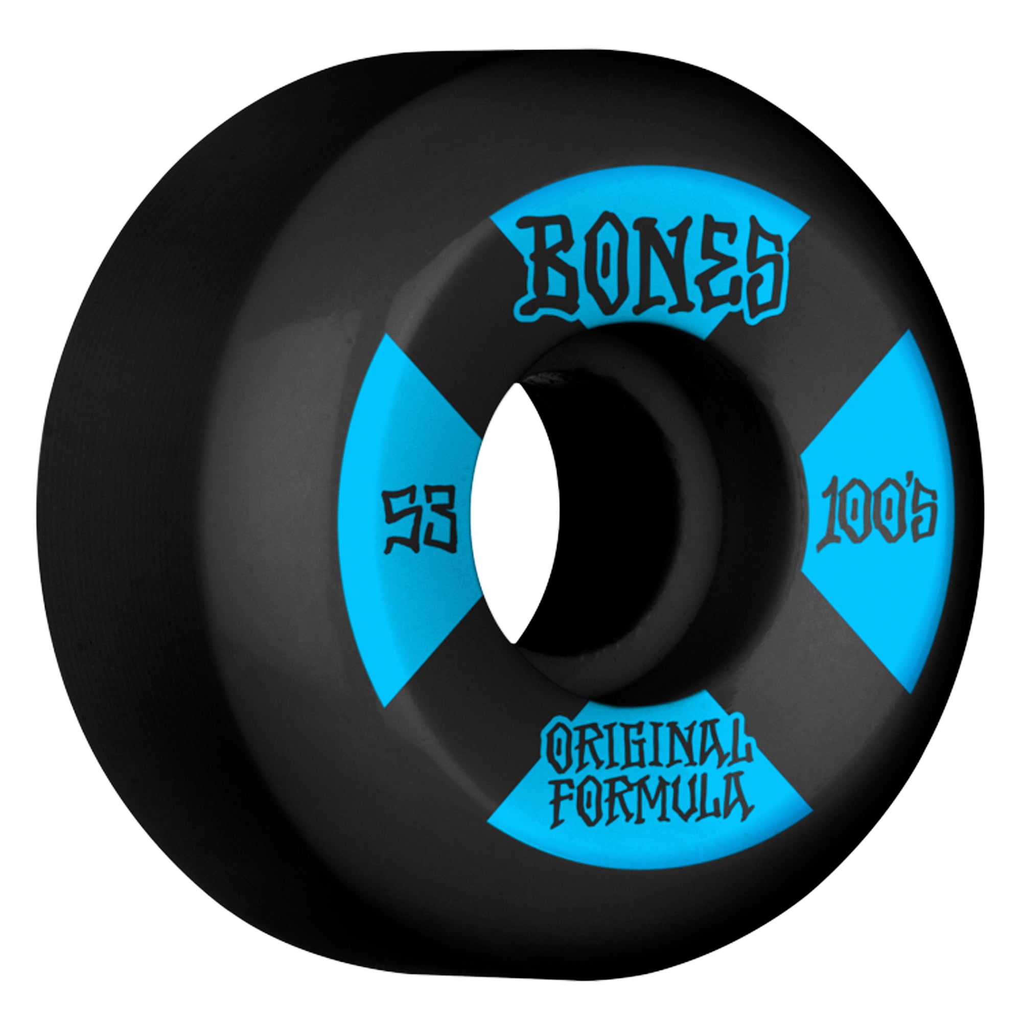 Bones 100's OG V4 #4 53mm - Black/Blue