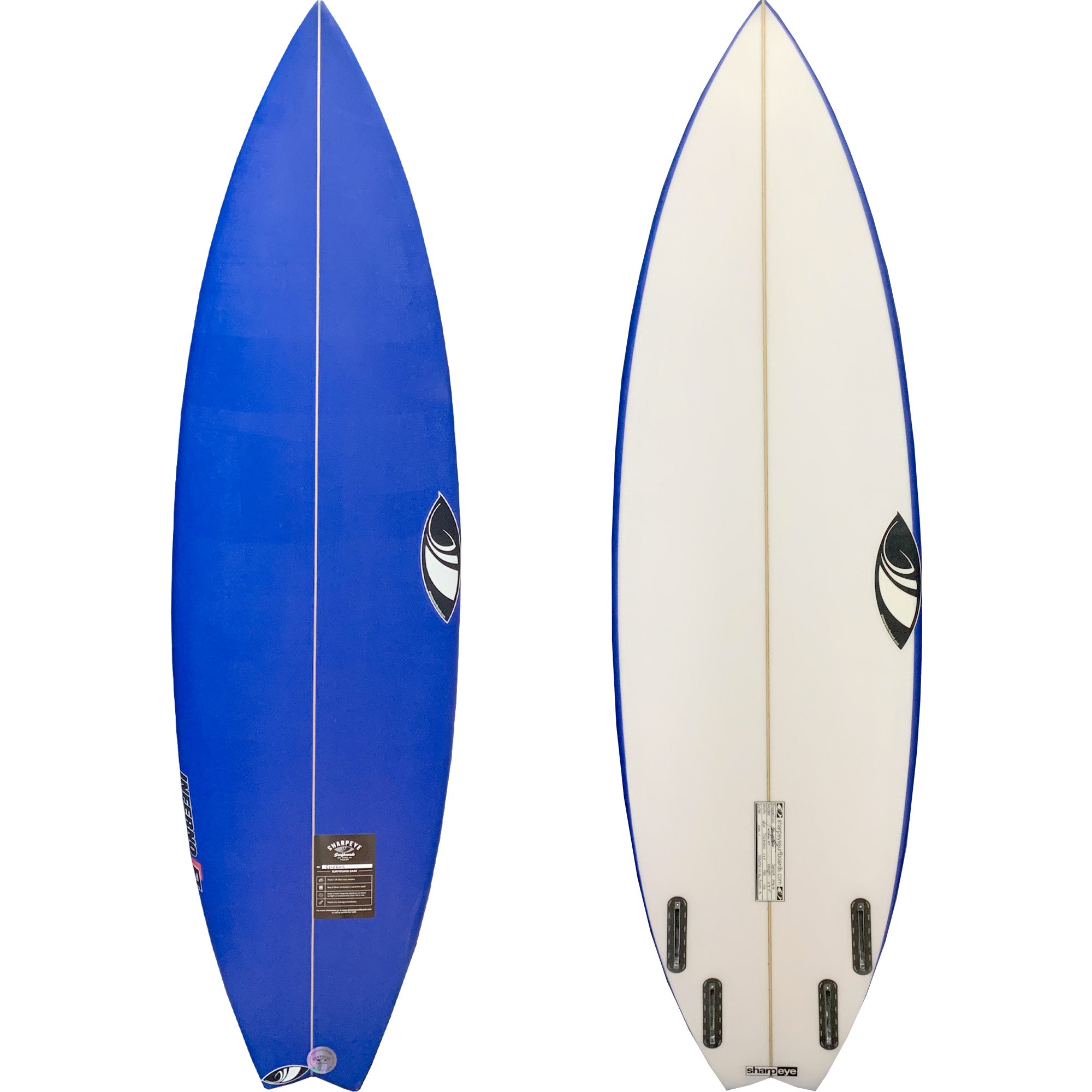 Sharp Eye Inferno 72 Dark Arts Surfboard - FCS II - Surf Station Store