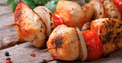 Cenas Prácticas para Vacaciones: Brochetas de Pollo BBQ