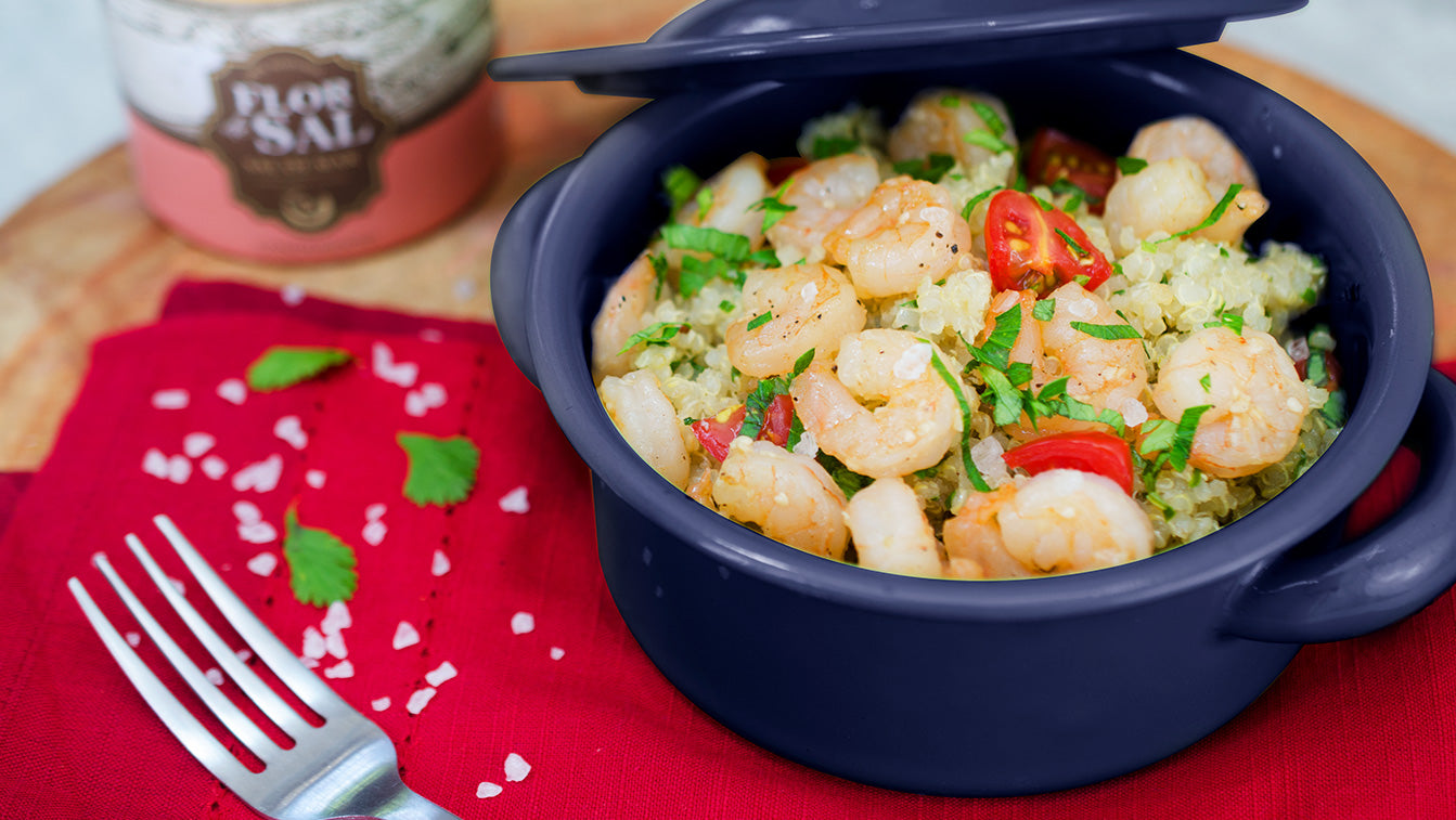 Recetas saludables: quinoa con camarones – SAL ROCHE