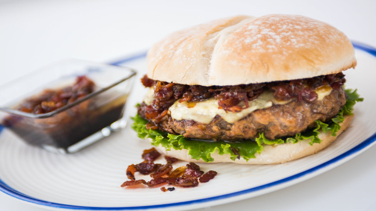 Recetas de asado: hamburguesa con mermelada de tocino – SAL ROCHE