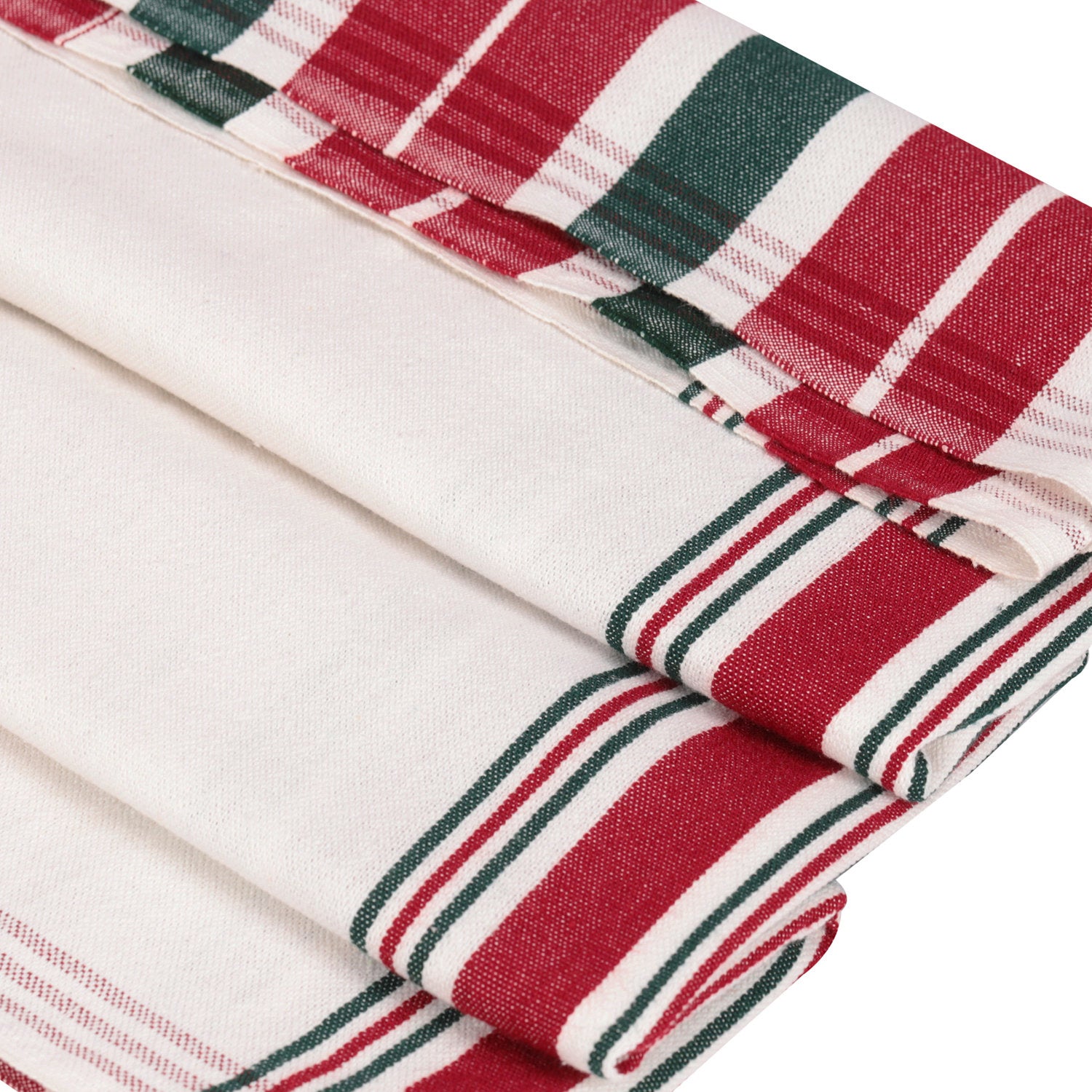 Organic Cotton Dish Towels, Neutral Striped Tea Towels, Handwoven Small  Table Runner, Housewarming Gift - Carrie Varner Textiles