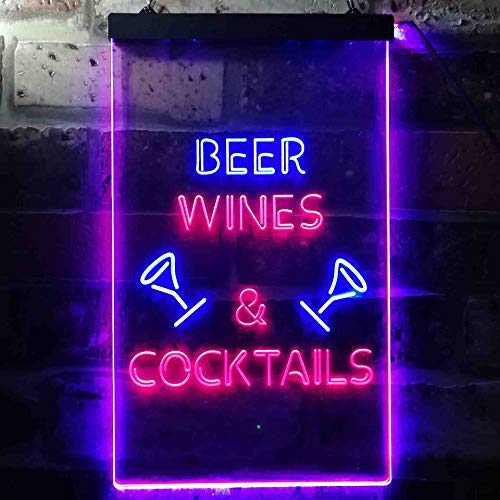 LED sign Warning Excessive Drinking Zone Beer alcohol funny Schild lustig  NEON