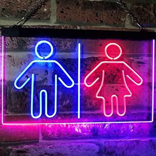 Buy Men Women Bathroom Restroom LED Neon Light Sign — Way Up Gifts