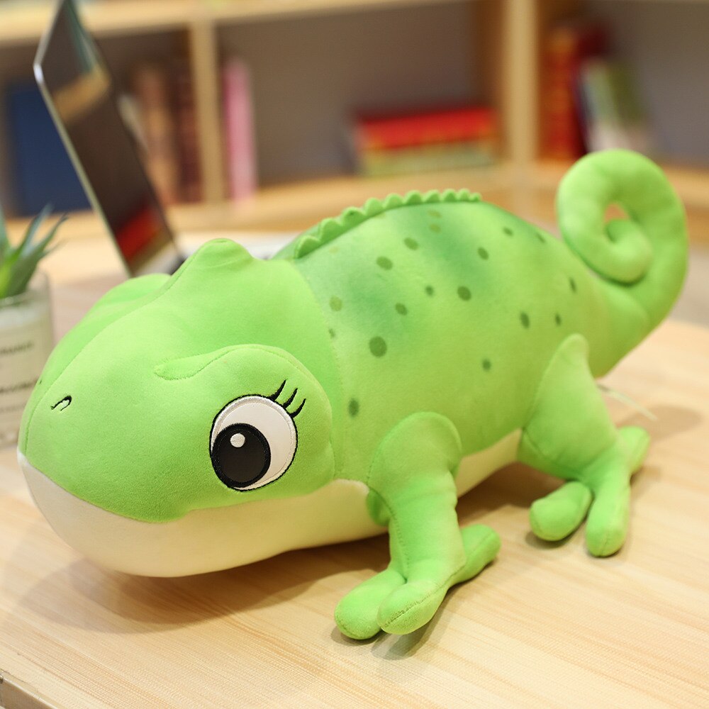 green lizard stuffed animal