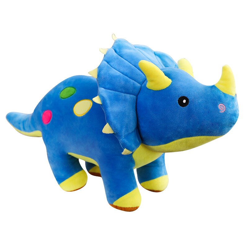 blue triceratops stuffed animal