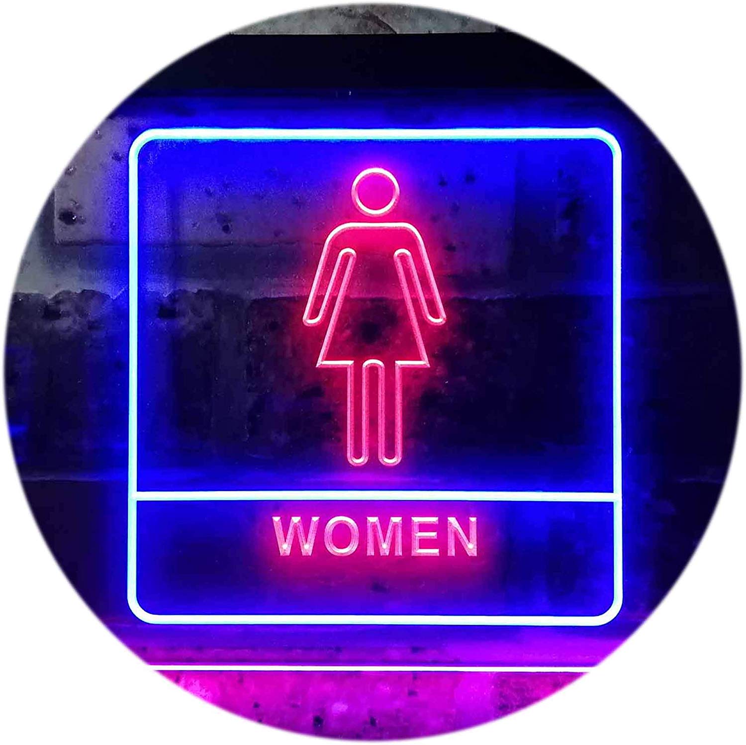 Women Bathroom Restroom Led Neon Light Sign Way Up Ts