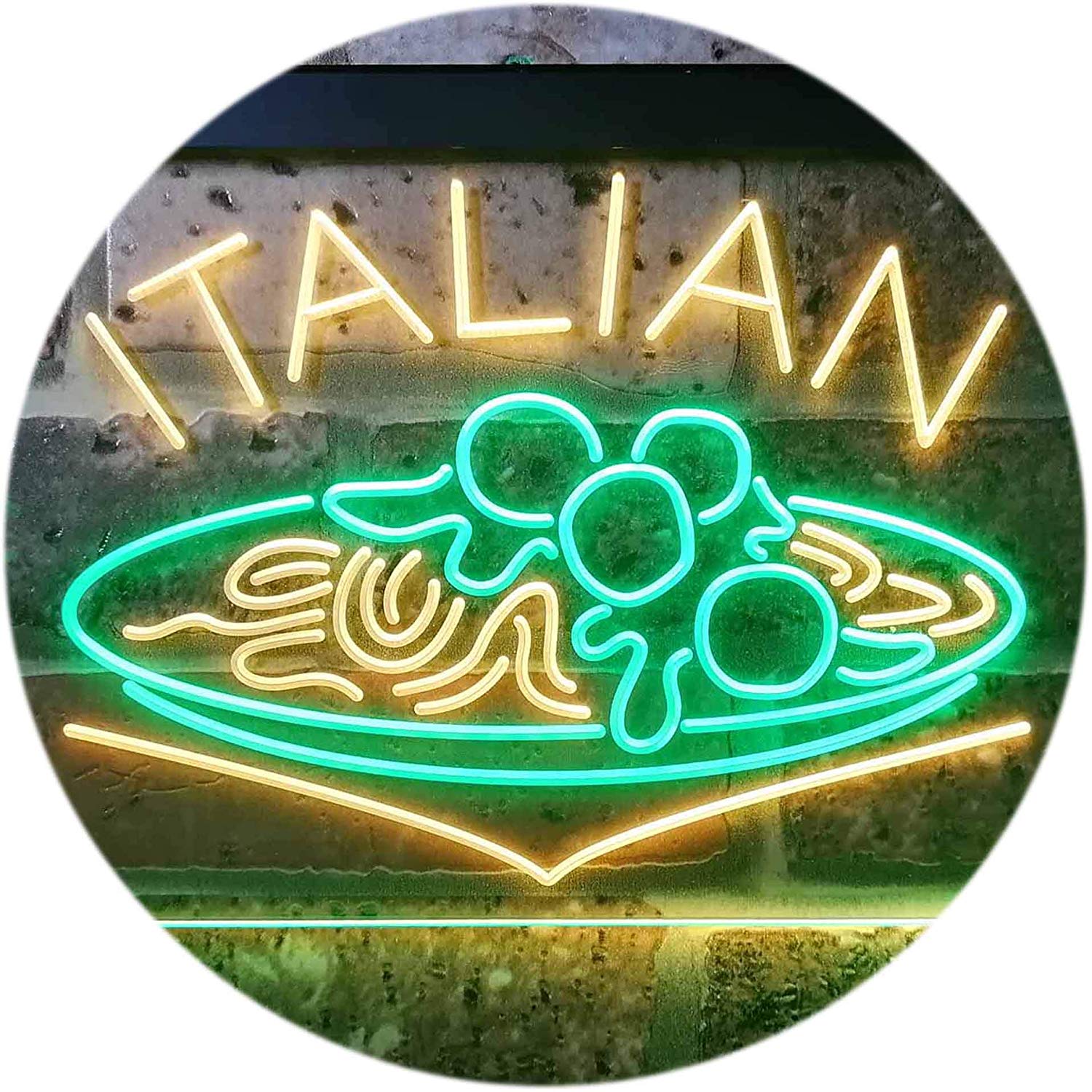 Spaghetti Meatballs Restaurant Italian Food LED Neon Light Sign