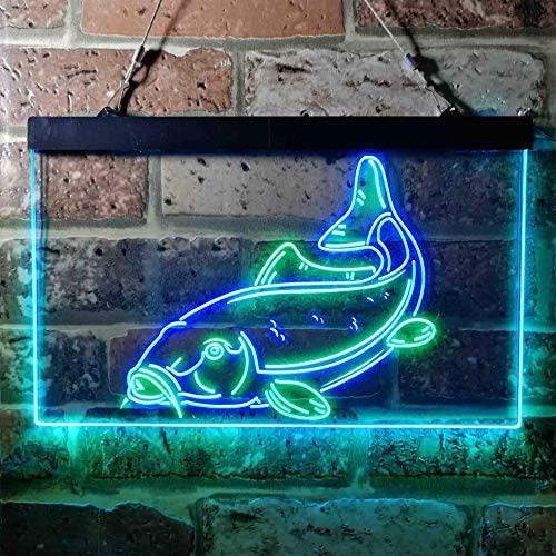 Buy Fish on Hook Fishing Bait Store Cabin Decor LED Neon Light