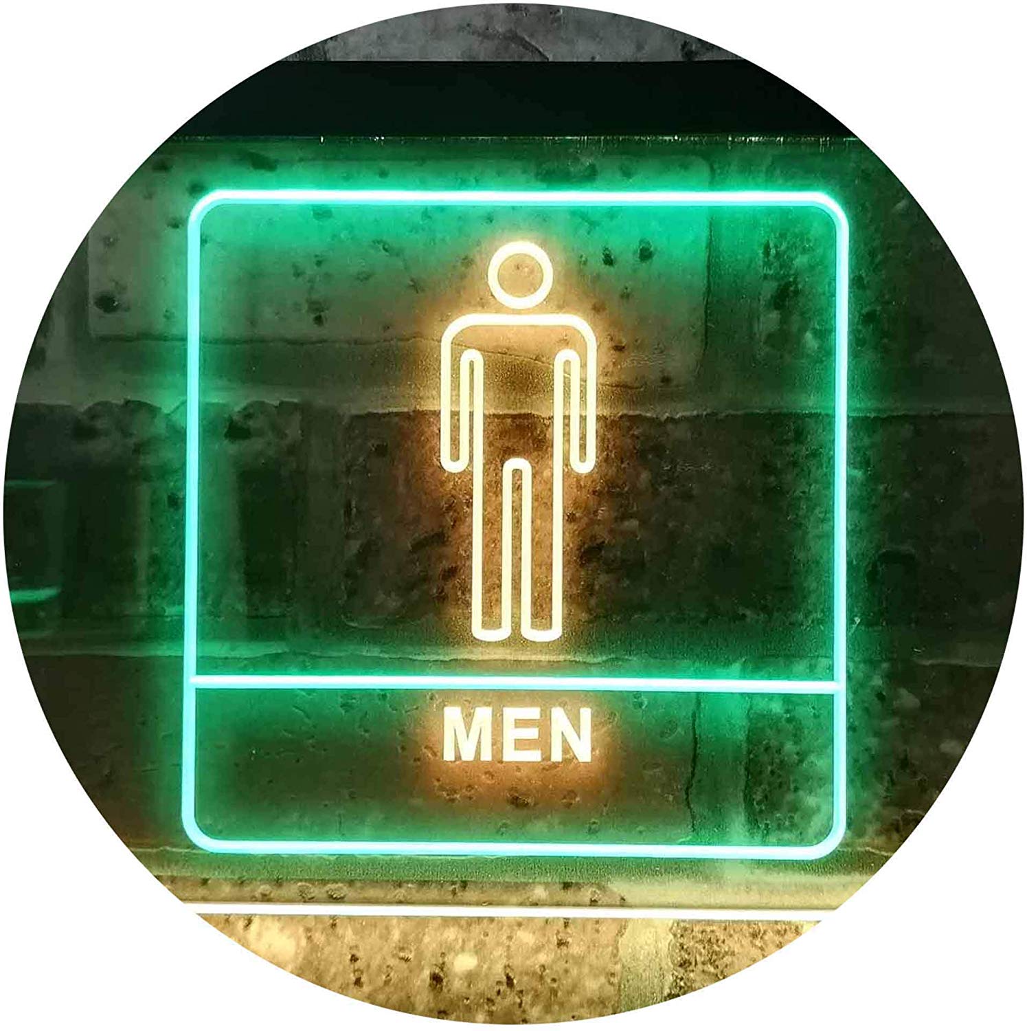 Men Bathroom Restroom Led Neon Light Sign Way Up Ts