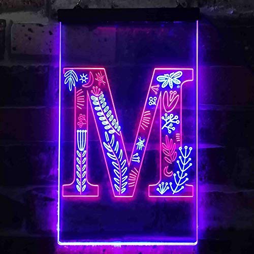 led letter m