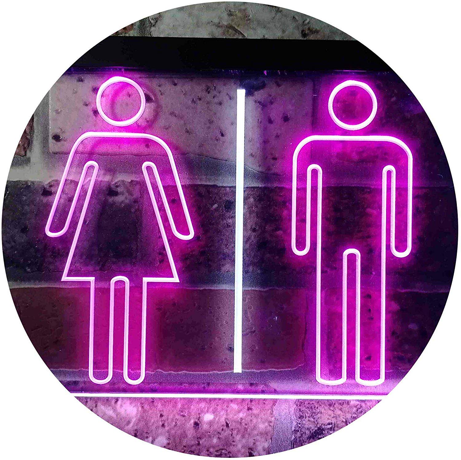 Men Women Bathroom Restroom LED Neon Light Sign | Way Up Gifts