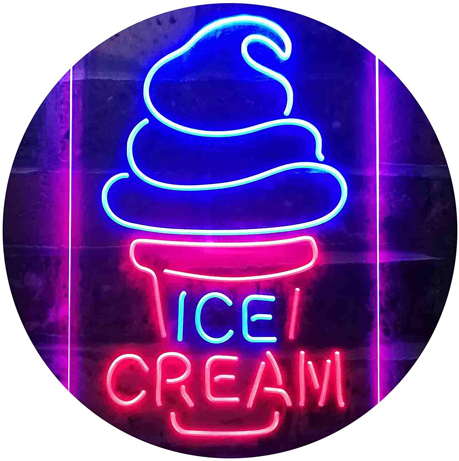 Ice Cream Cones LED Neon Light Sign Way Up Gifts