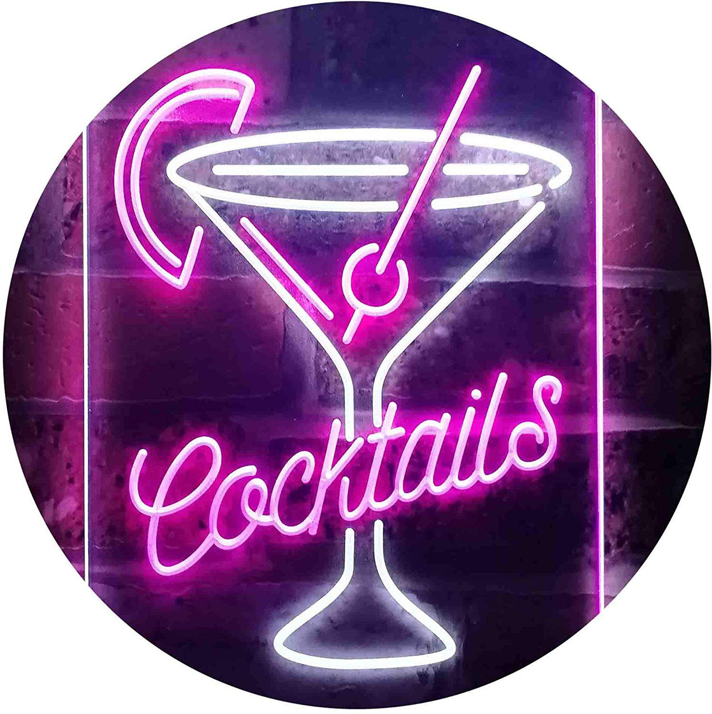 Buy Cocktails Glass Bar Display Led Neon Light Sign — Way Up Gifts