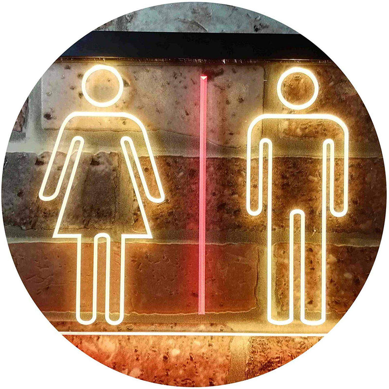 Men Women Bathroom Restroom LED Neon Light Sign